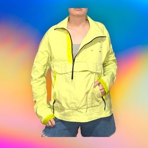 Nike Neon Green Quarter Zip Windbreaker Pullover